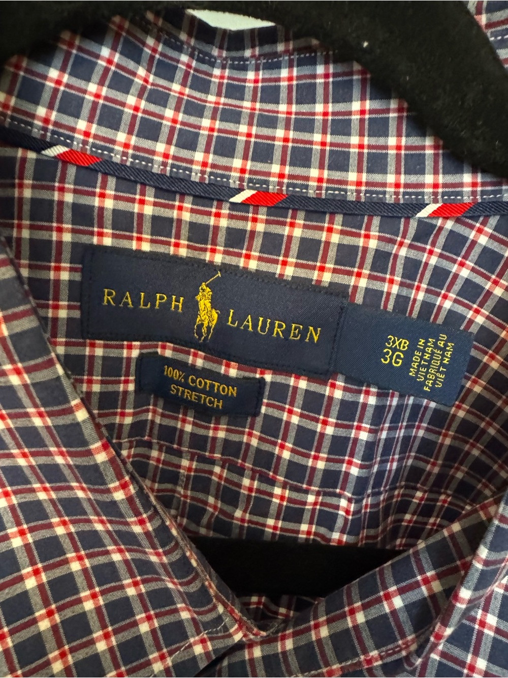 Ralph Lauren Men's Plaid Button-Down Shirts - White, Blue & Green - Picture 3 of 5